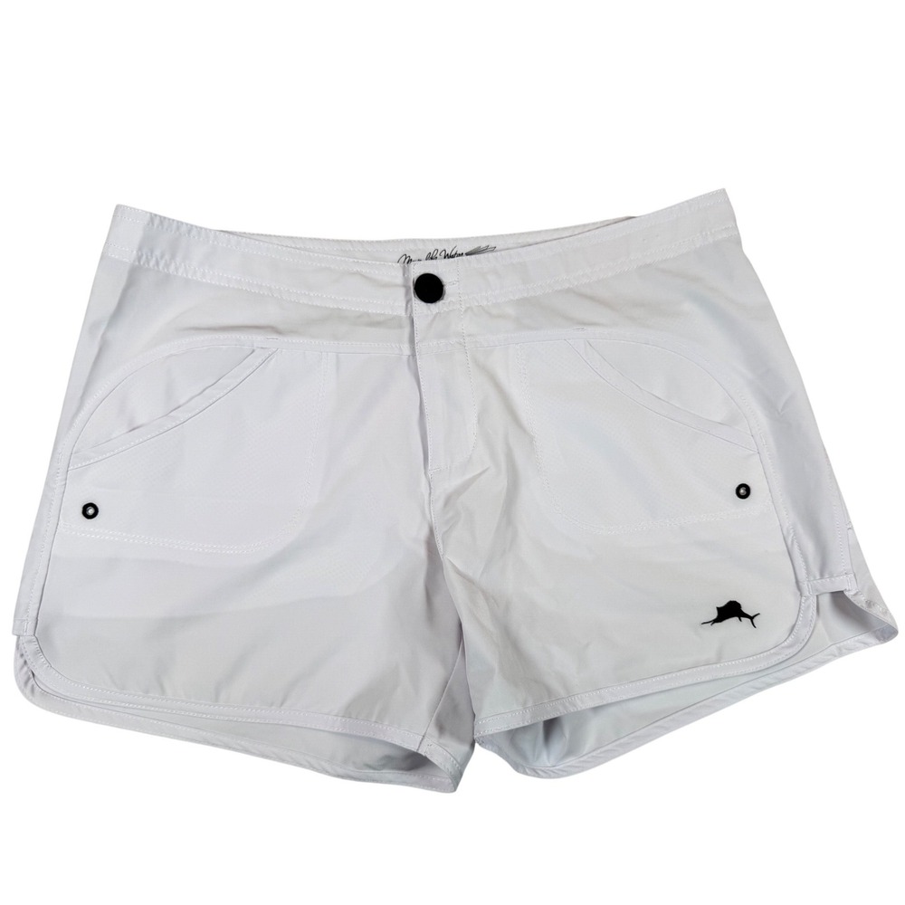 Pelagic Oceanflex Hybrid Shorts Womens 8 White Fishing Boating Quick Dry Stretch
